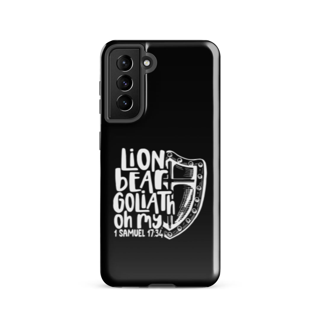 Christian Phone Case Lion Bear Goliath Oh My for Samsung® Samsung® Phone Cases Glossy Samsung Galaxy S21 