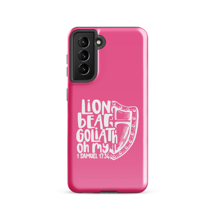 Christian Phone Case Lion Bear Goliath Oh My for Samsung® Samsung® Phone Cases Glossy Samsung Galaxy S21 