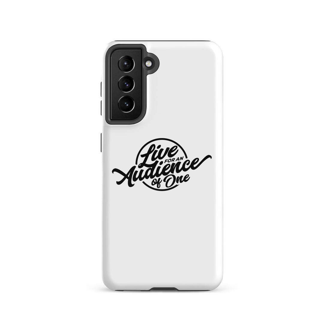 Christian Phone Case Audience of One White for Samsung® Samsung® Phone Cases Glossy Samsung Galaxy S21 