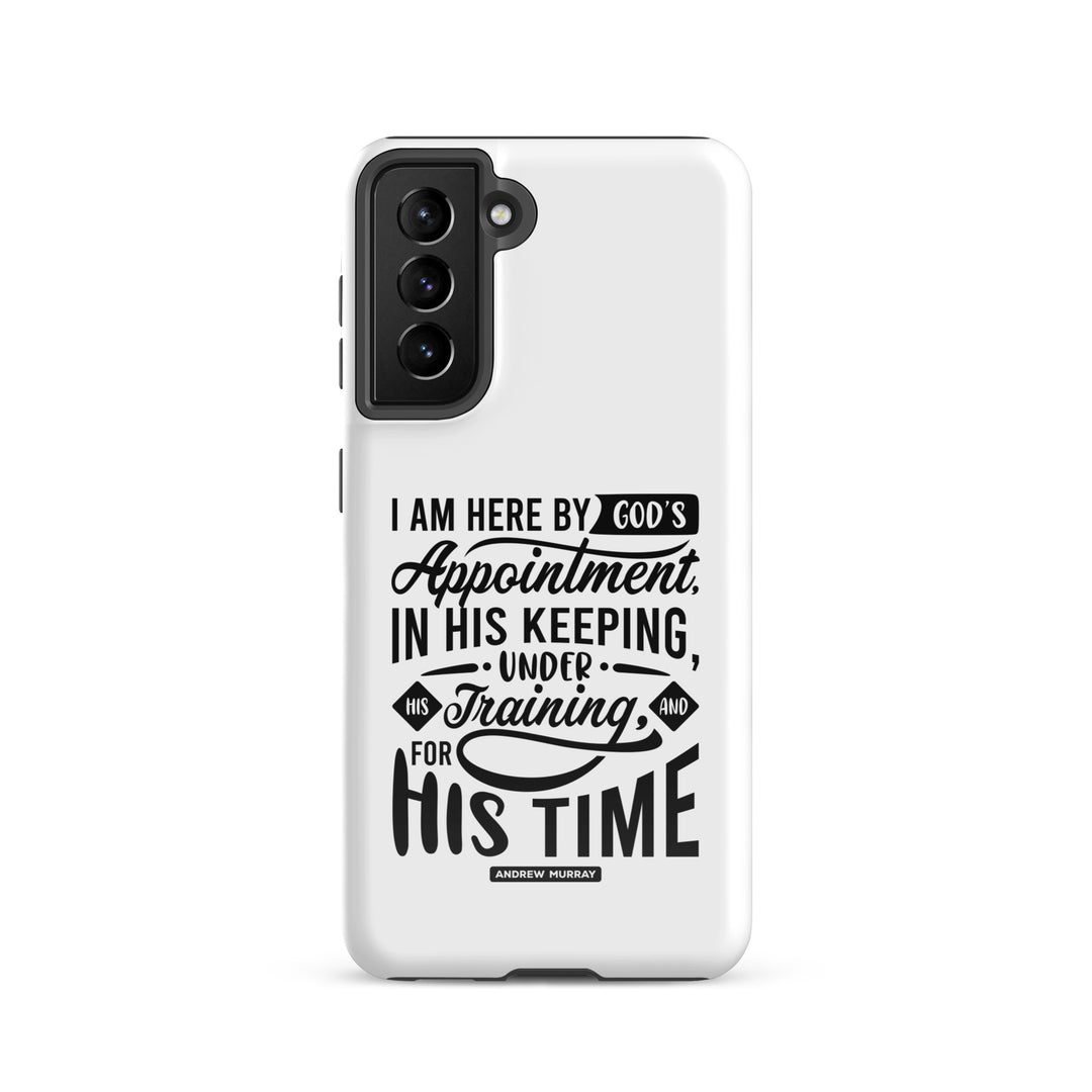 Christian Phone Case His Time White for Samsung® Samsung® Phone Cases Glossy Samsung Galaxy S21 