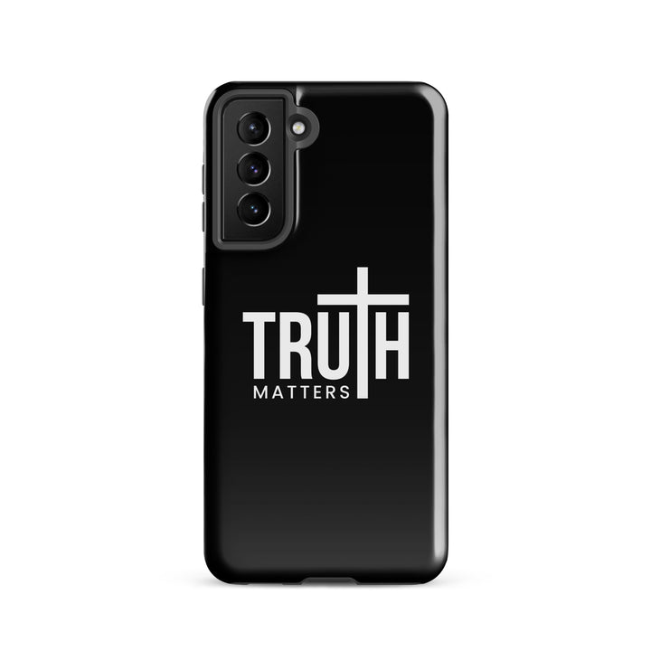 Christian Phone Case Truth Matters Black for Samsung® Samsung® Phone Cases Glossy Samsung Galaxy S21 