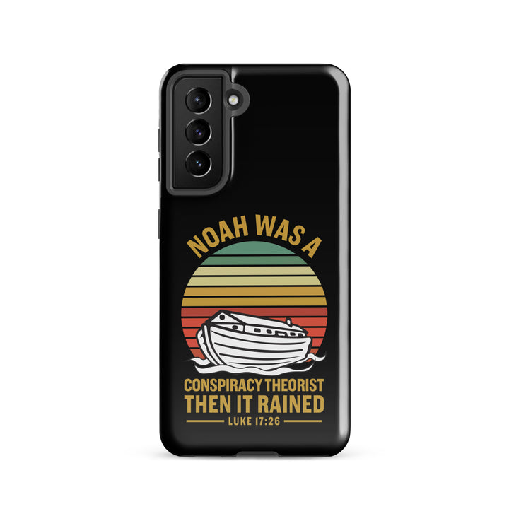 Christian Phone Case Noah Conspiracy Black for Samsung® Samsung® Phone Cases Glossy Samsung Galaxy S21 