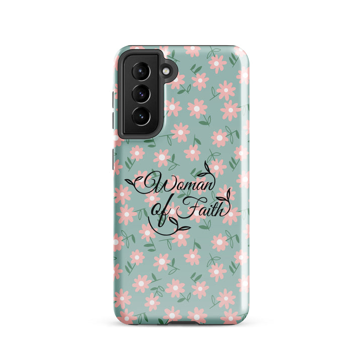 Christian Phone Case Woman of Faith Daisy for Samsung® Samsung® Phone Cases Glossy Samsung Galaxy S21 