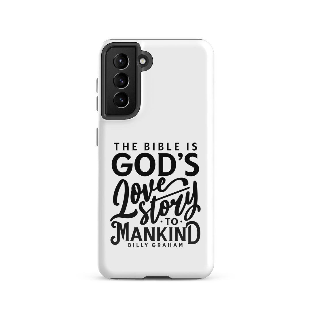 Christian Phone Case God's Love Story White for Samsung® Samsung® Phone Cases Glossy Samsung Galaxy S21 