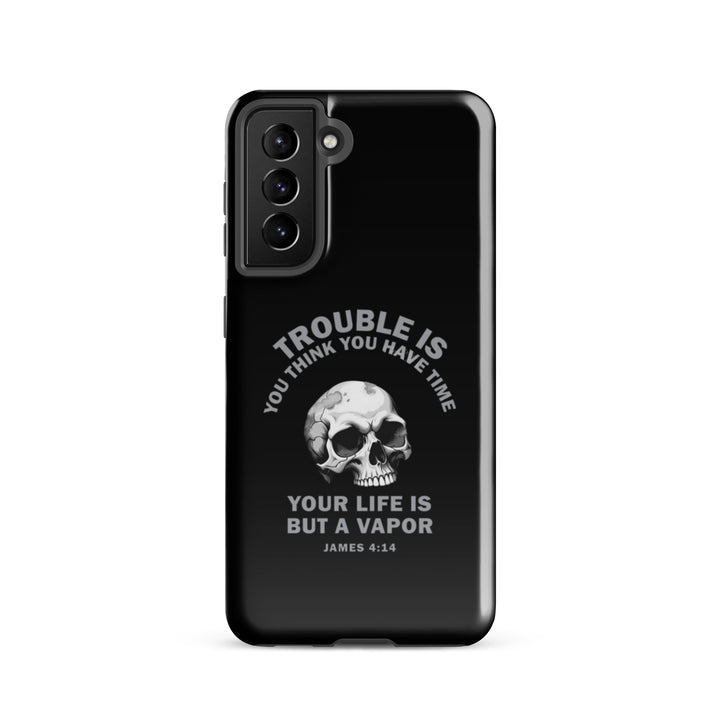 Christian Phone Case Life Is Vapor Black for Samsung® Samsung® Phone Cases Glossy Samsung Galaxy S21 