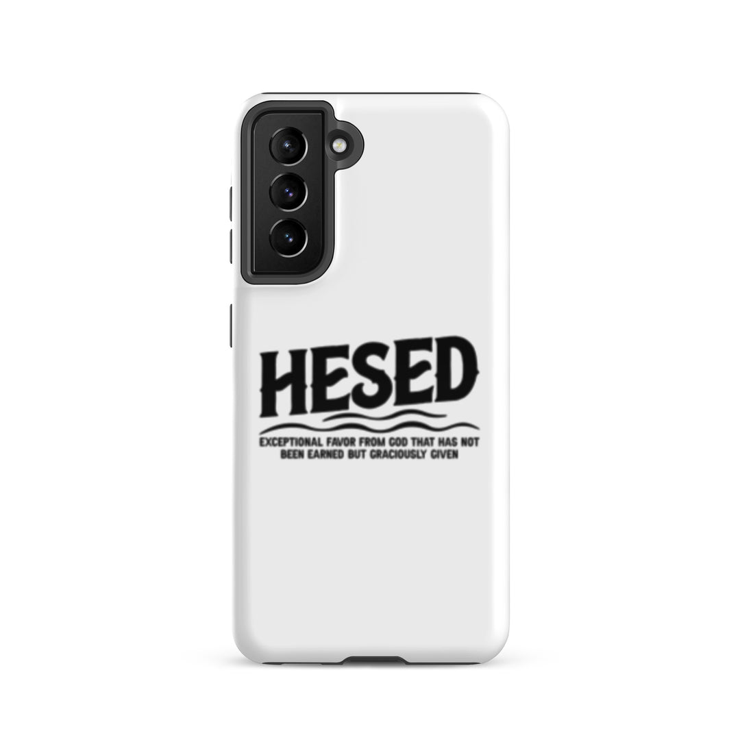 Christian Phone Case Hesed Exceptional Favor White for Samsung® Samsung® Phone Cases Glossy Samsung Galaxy S21 