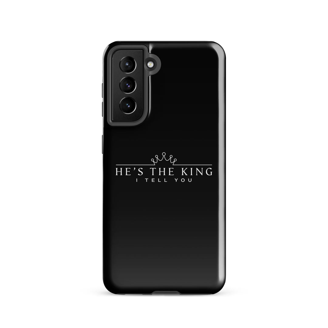 Christian Phone Case He's The King Black for Samsung® Samsung® Phone Cases Glossy Samsung Galaxy S21 