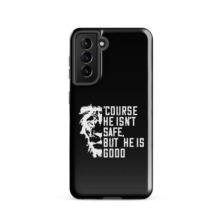 Christian Phone Case Christian Phone 'Course He Isn't Safe Black for Samsung® Samsung® Phone Cases Glossy Samsung Galaxy S21 