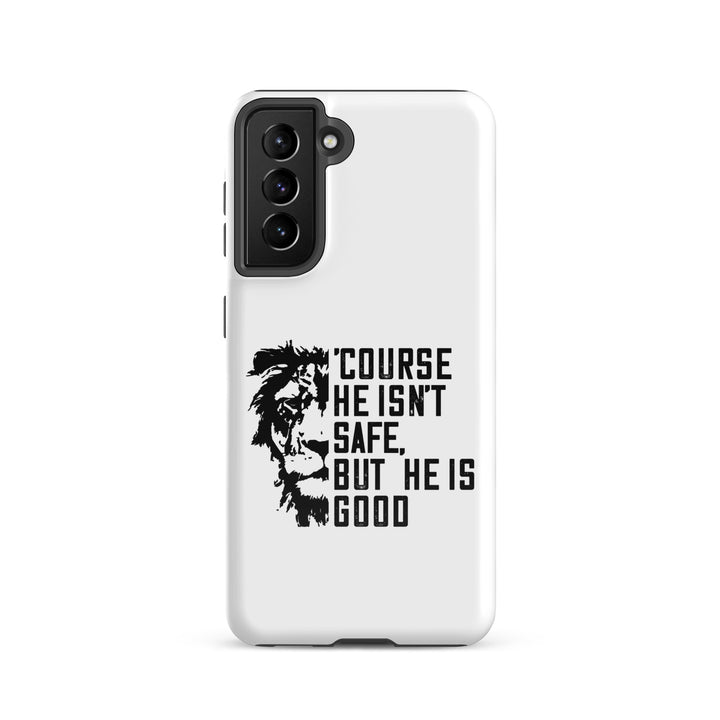 Christian Phone Case 'Course He Isn't Safe White for Samsung® Samsung® Phone Cases Glossy Samsung Galaxy S21 