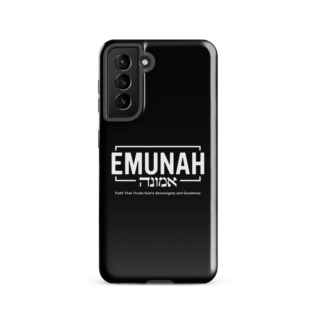 Christian Phone Case Emunah Faith That Trusts for Samsung® Samsung® Phone Cases Glossy Samsung Galaxy S21 