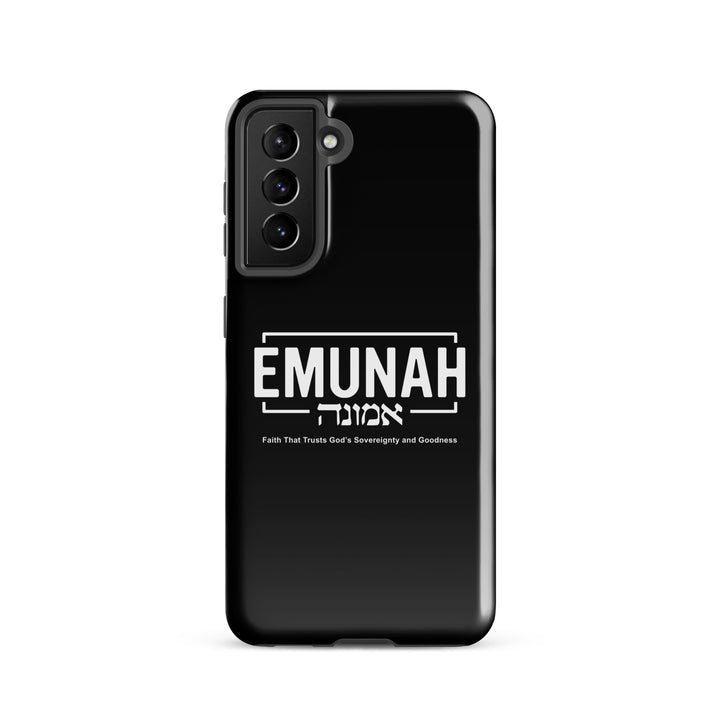 Christian Phone Case Emunah Faith That Trusts for Samsung® Samsung® Phone Cases Glossy Samsung Galaxy S21 