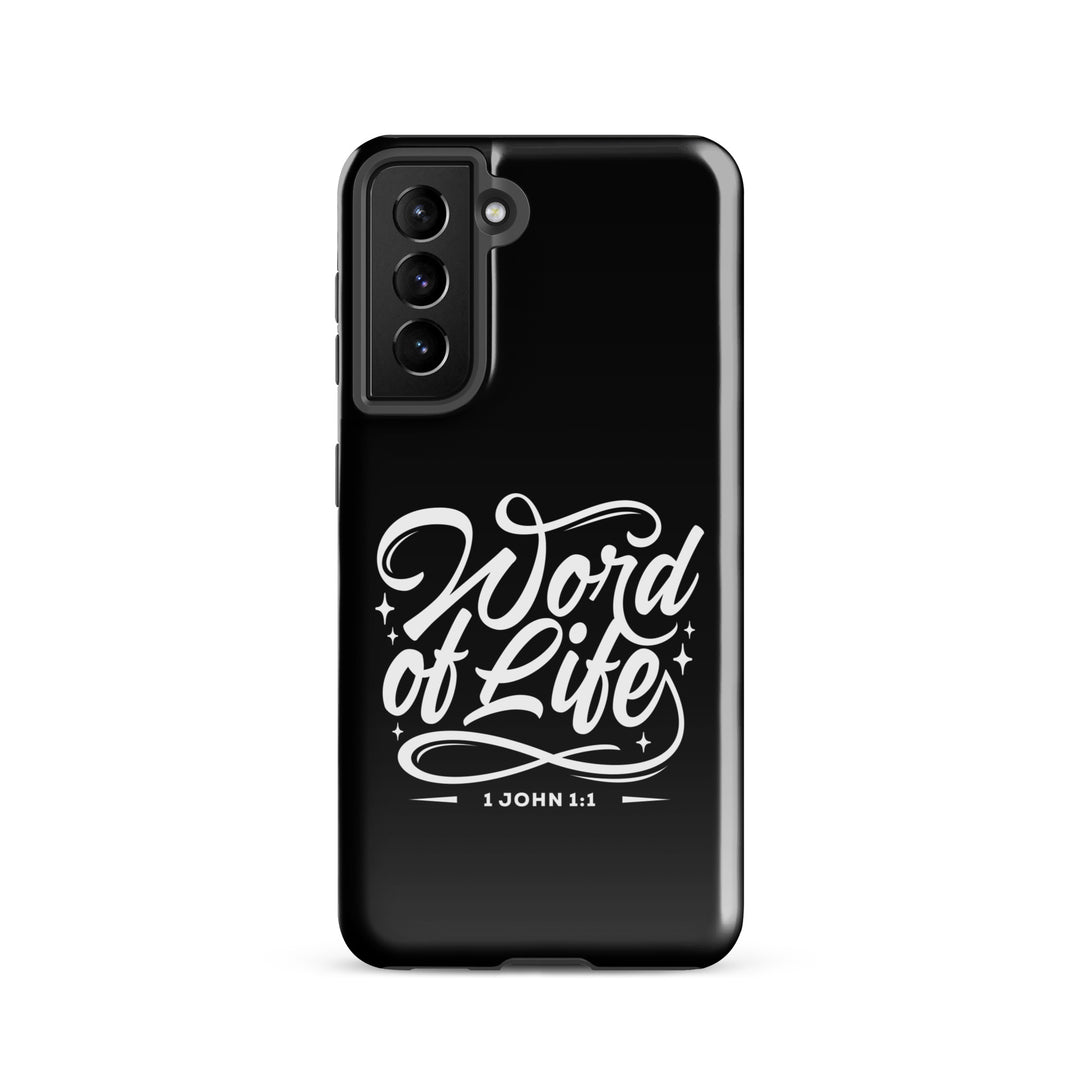 Christian Phone Case Word of Life Black for Samsung® Samsung® Phone Cases Glossy Samsung Galaxy S21 