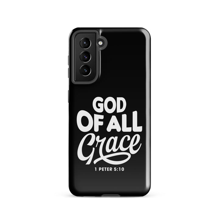 Christian Phone Case God of All Grace Black for Samsung® Samsung® Phone Cases Glossy Samsung Galaxy S21 