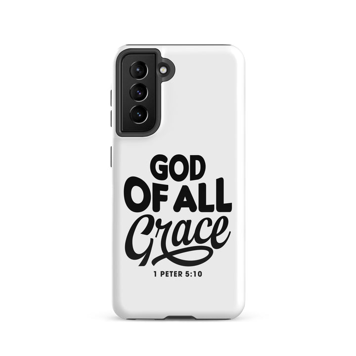 Christian Phone Case God of All Grace White for Samsung® Samsung® Phone Cases Glossy Samsung Galaxy S21 