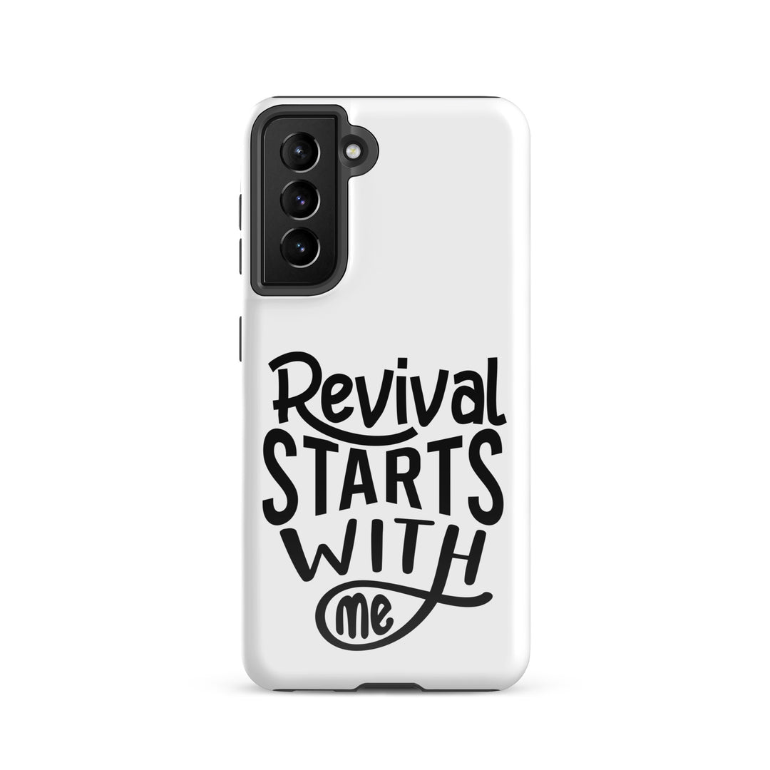 Christian Phone Case Revival Starts With Me White for Samsung® Samsung® Phone Cases Glossy Samsung Galaxy S21 