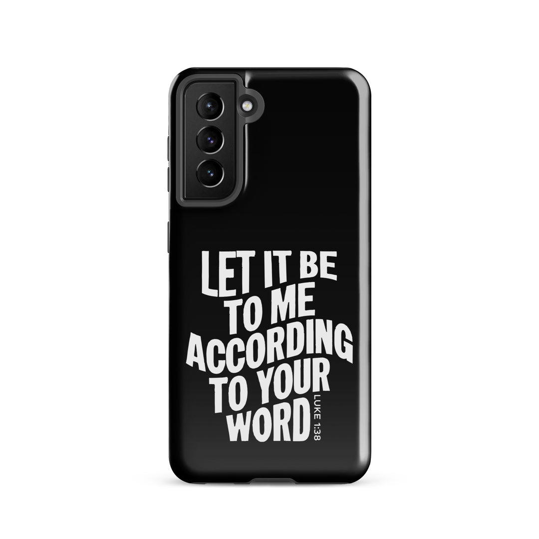 Christian Phone Case According To Your Word Black for Samsung® Samsung® Phone Cases Glossy Samsung Galaxy S21 