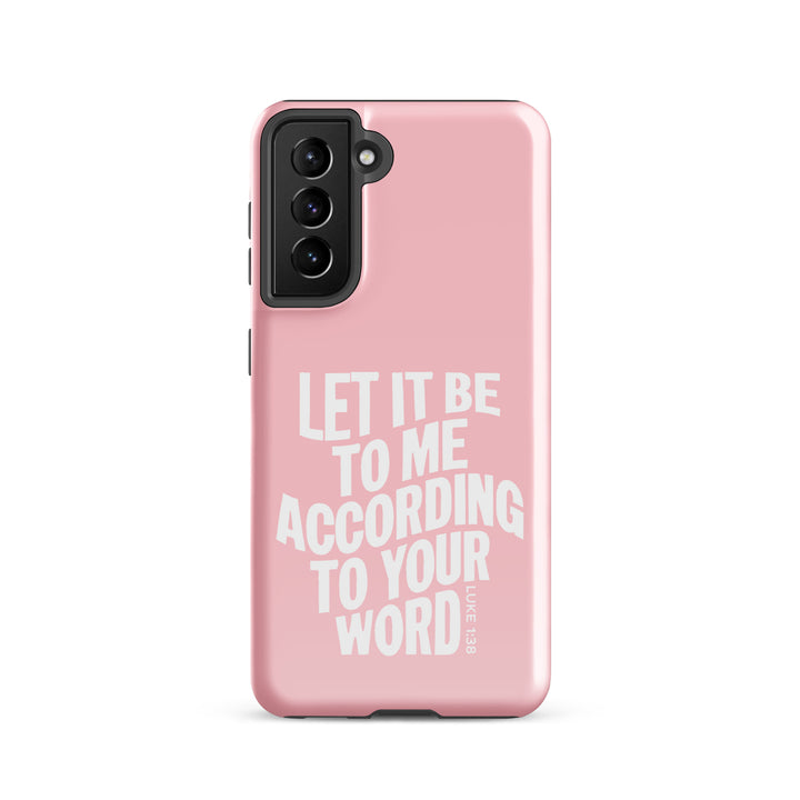 Christian Phone Case According To Your Word Pink for Samsung® Samsung® Phone Cases Glossy Samsung Galaxy S21 