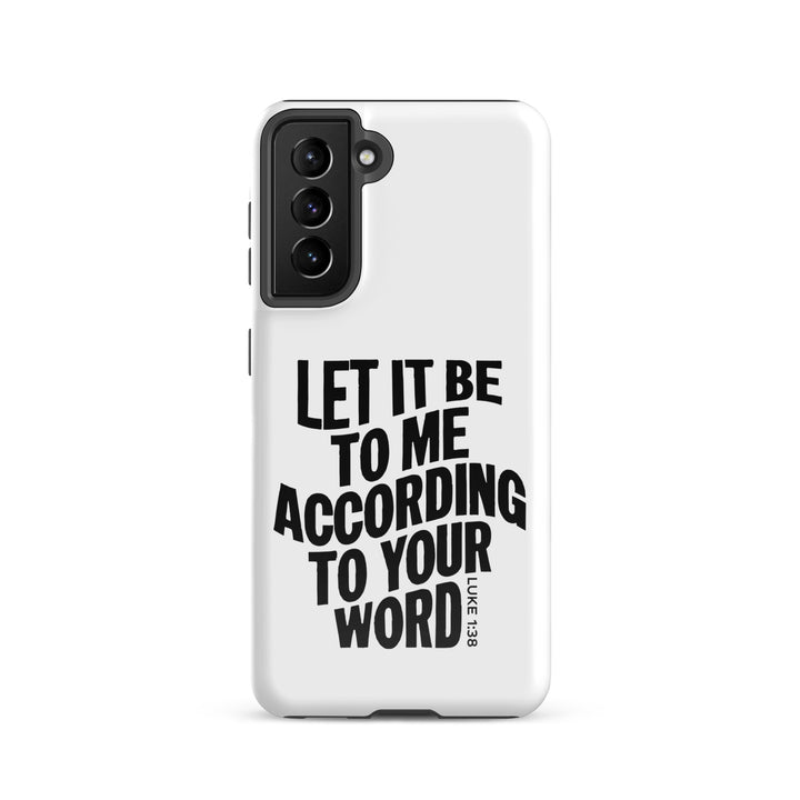 Christian Phone Case According To Your Word White for Samsung® Samsung® Phone Cases Glossy Samsung Galaxy S21 