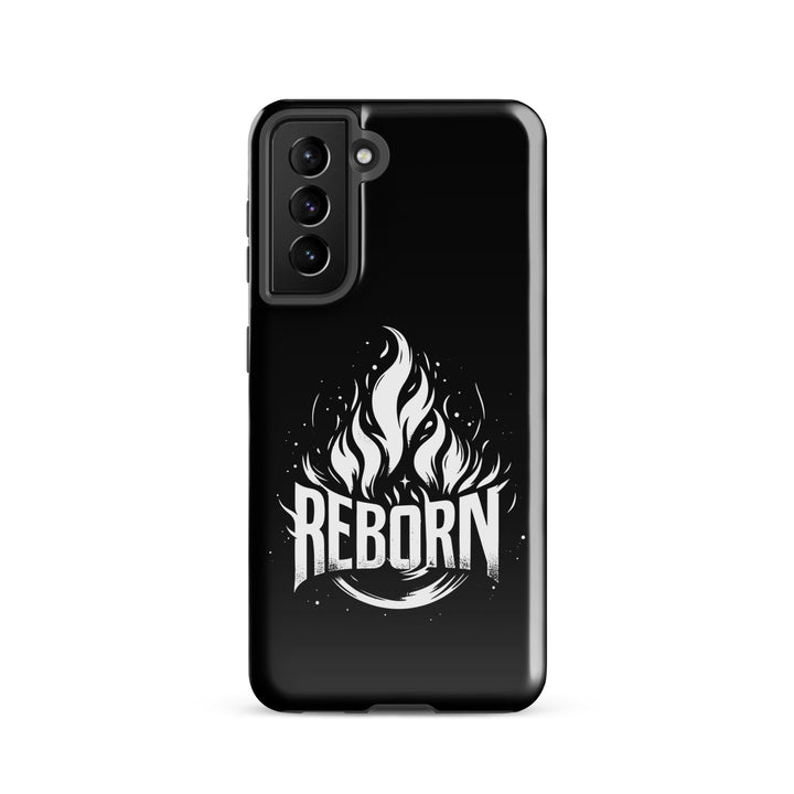 Christian Phone Case Reborn Black for Samsung® Samsung® Phone Cases Glossy Samsung Galaxy S21 