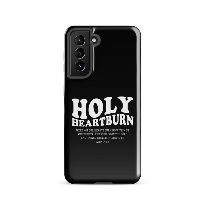 Christian Phone Case Holy Heartburn Black for Samsung® Samsung® Phone Cases Glossy Samsung Galaxy S21 