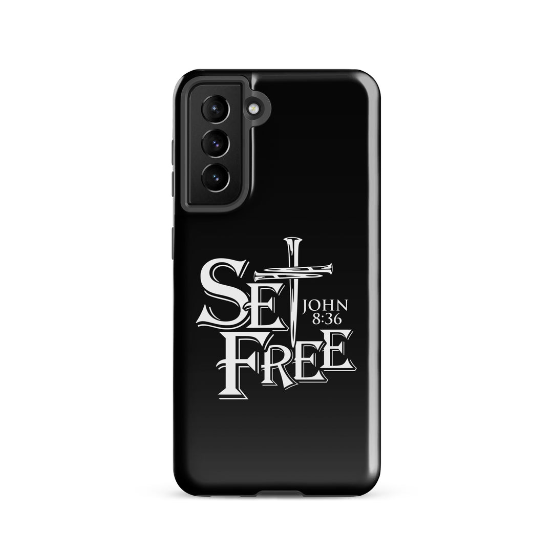 Christian Phone Case Set Free Black for Samsung® Samsung® Phone Cases Glossy Samsung Galaxy S21 