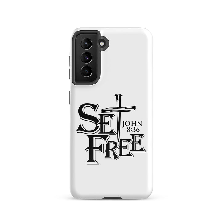 Christian Phone Case Set Free White for Samsung® Samsung® Phone Cases Glossy Samsung Galaxy S21 