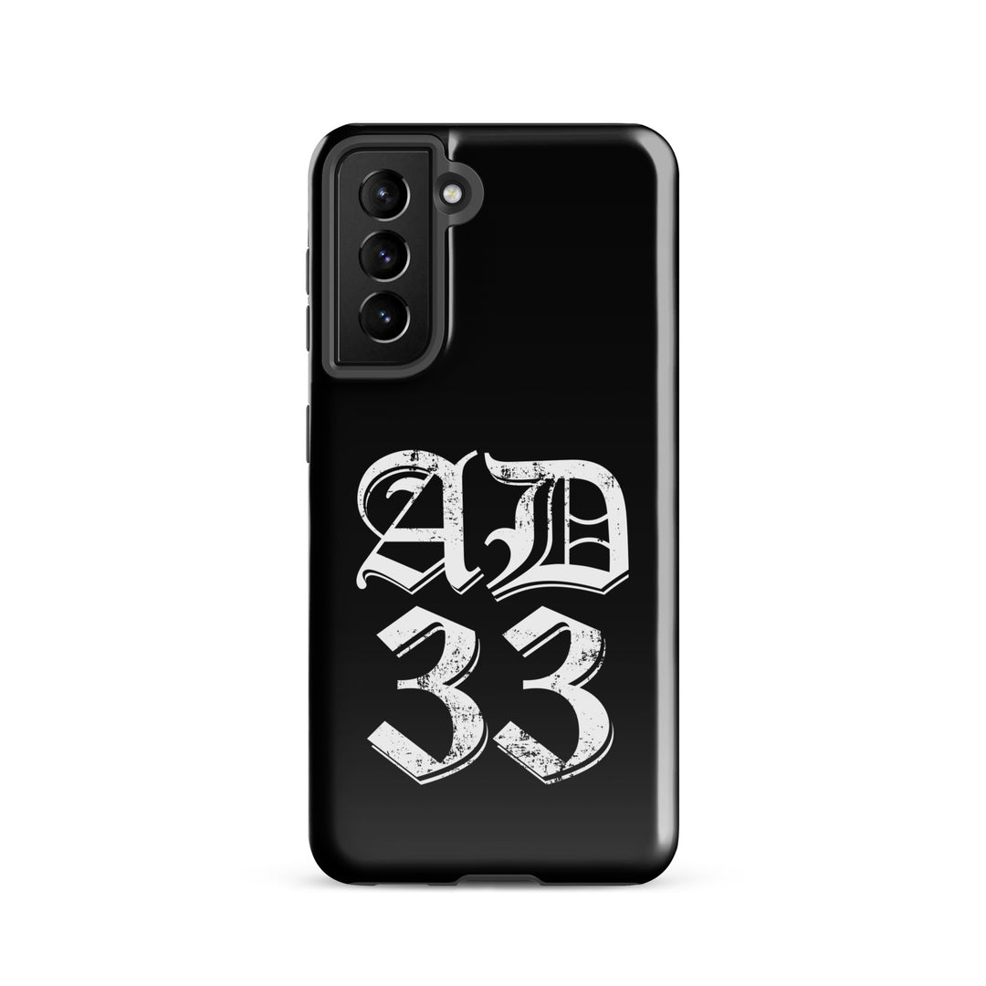 Christian Phone Case AD 33 Old English Black for Samsung® Samsung® Phone Cases Glossy Samsung Galaxy S21 