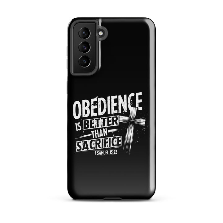 Christian Phone Case Obedience Is Better for Samsung® Samsung® Phone Cases Glossy Samsung Galaxy S21 Plus 