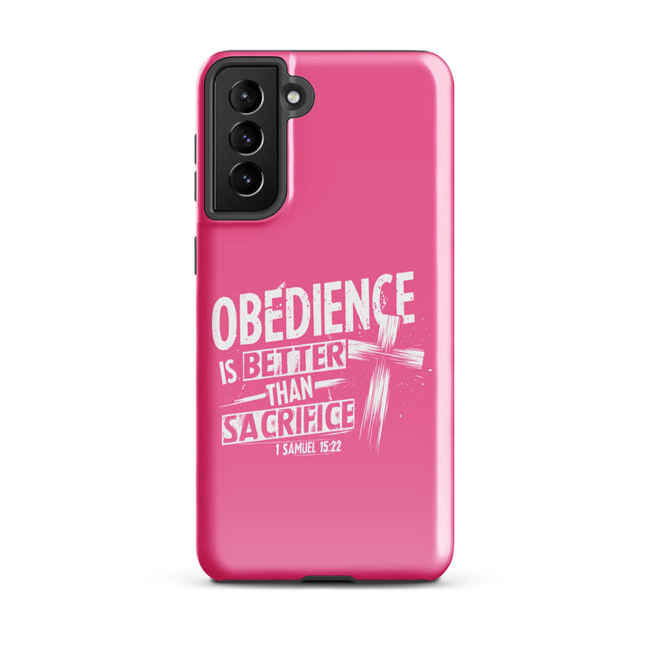 Christian Phone Case Obedience Is Better for Samsung® Samsung® Phone Cases Glossy Samsung Galaxy S21 Plus 