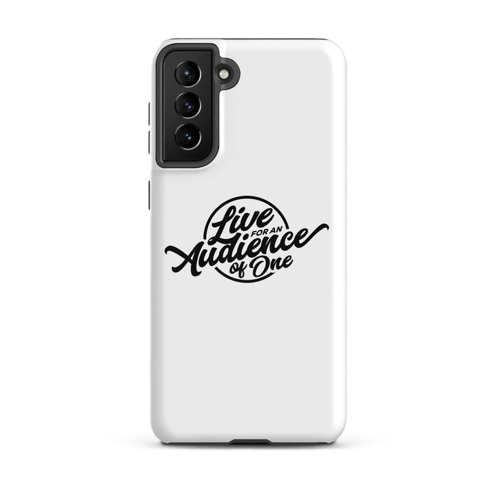 Christian Phone Case Audience of One White for Samsung® Samsung® Phone Cases Glossy Samsung Galaxy S21 Plus 