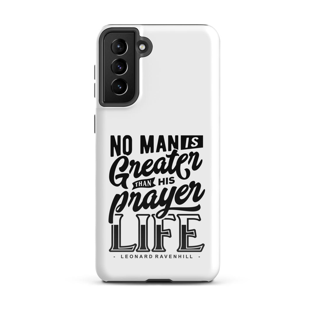 Christian Phone Case Prayer Life White for Samsung® Samsung® Phone Cases Glossy Samsung Galaxy S21 Plus 