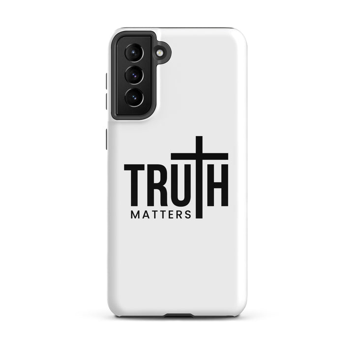 Christian Phone Case Truth Matters White for Samsung® Samsung® Phone Cases Glossy Samsung Galaxy S21 Plus 