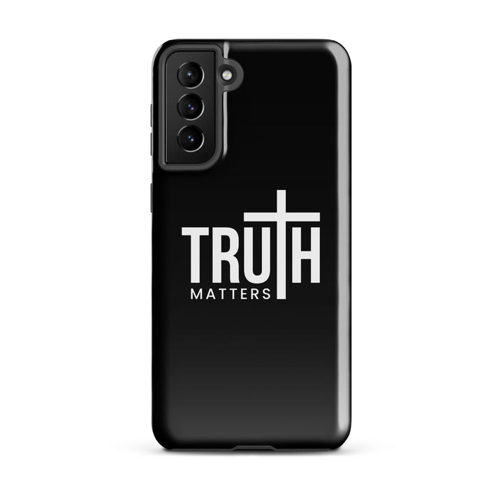 Christian Phone Case Truth Matters Black for Samsung® Samsung® Phone Cases Glossy Samsung Galaxy S21 Plus 