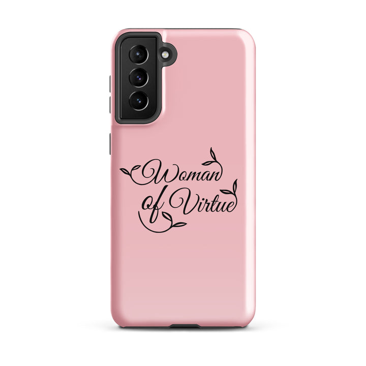 Christian Phone Case Woman of Virtue Pink for Samsung® Samsung® Phone Cases Glossy Samsung Galaxy S21 Plus 