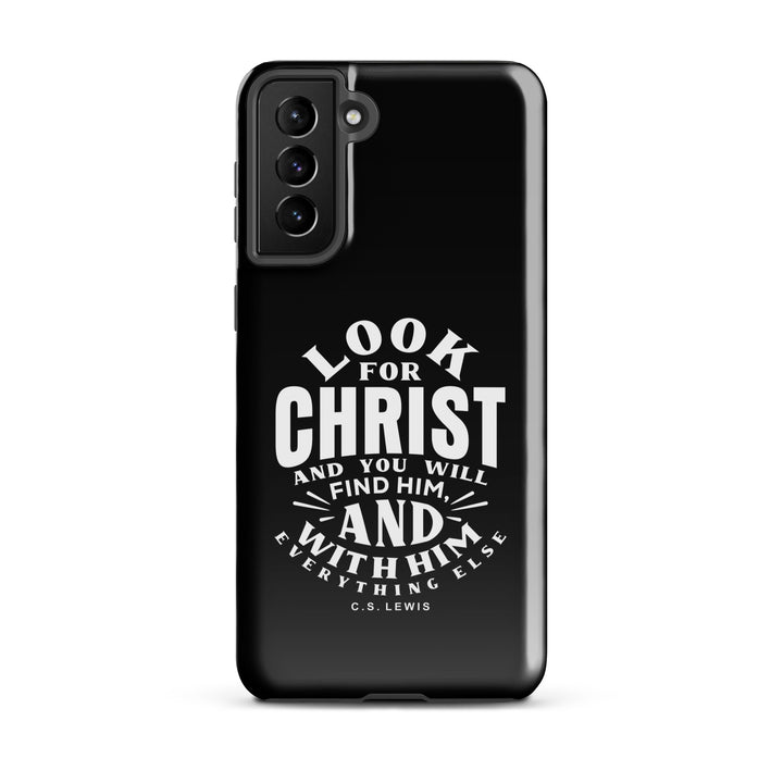 Christian Phone Case Look For Christ Black for Samsung® Samsung® Phone Cases Glossy Samsung Galaxy S21 Plus 