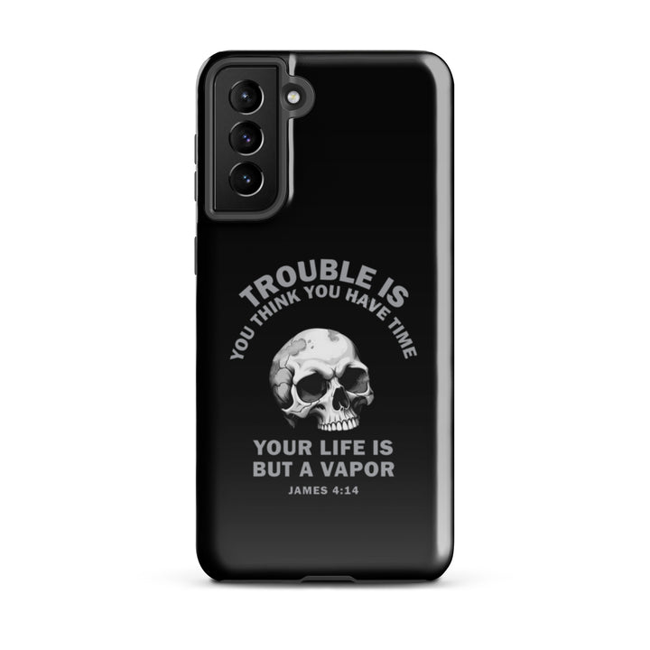 Christian Phone Case Life Is Vapor Black for Samsung® Samsung® Phone Cases Glossy Samsung Galaxy S21 Plus 