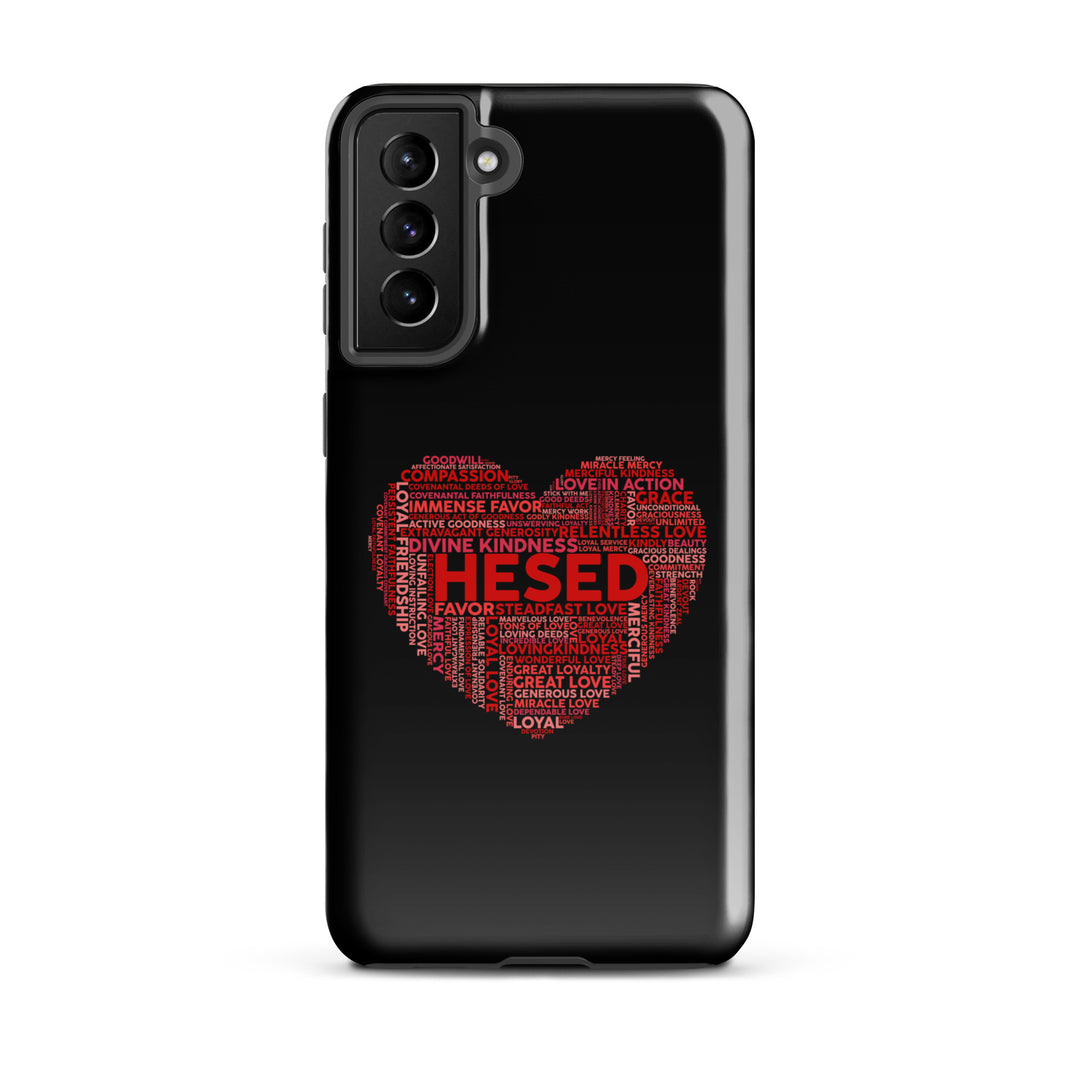 Christian Phone Case Hesed Heart Black for Samsung® Samsung® Phone Cases Glossy Samsung Galaxy S21 Plus 