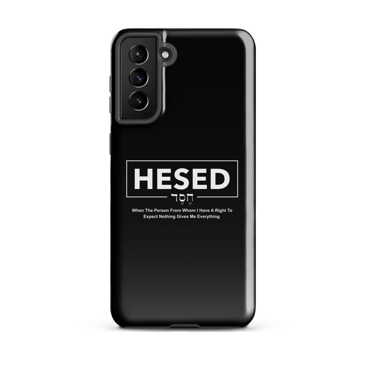 Christian Phone Case Hesed Everything Black for Samsung® Samsung® Phone Cases Glossy Samsung Galaxy S21 Plus 