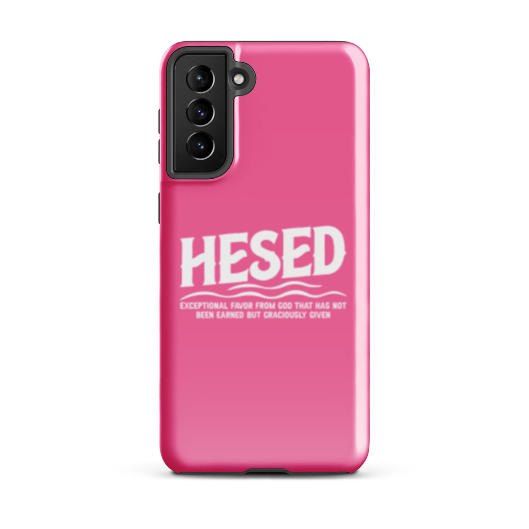 Christian Phone Case Hesed Exceptional Favor Pink for Samsung® Samsung® Phone Cases Glossy Samsung Galaxy S21 Plus 