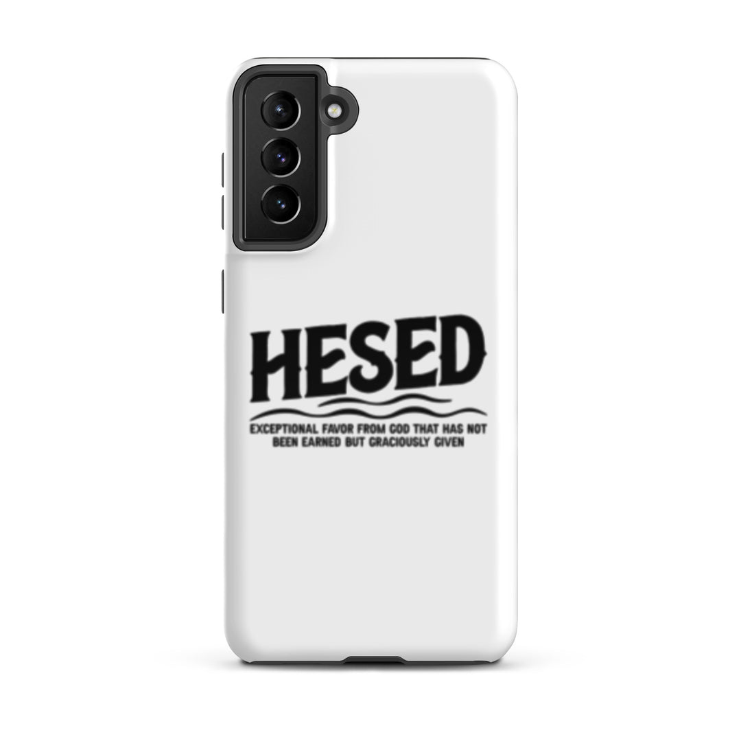 Christian Phone Case Hesed Exceptional Favor White for Samsung® Samsung® Phone Cases Glossy Samsung Galaxy S21 Plus 