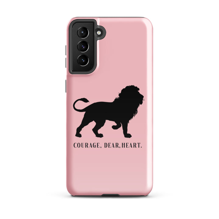 Christian Phone Case Courage Dear Heart Pink for Samsung® Samsung® Phone Cases Glossy Samsung Galaxy S21 Plus 