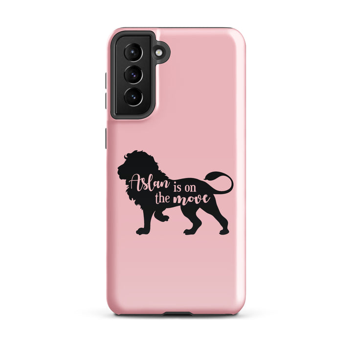 Christian Phone Case Aslan Is On The Move Pink for Samsung® Samsung® Phone Cases Glossy Samsung Galaxy S21 Plus 