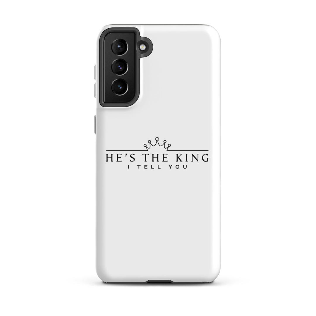 Christian Phone Case He's The King White for Samsung® Samsung® Phone Cases Glossy Samsung Galaxy S21 Plus 