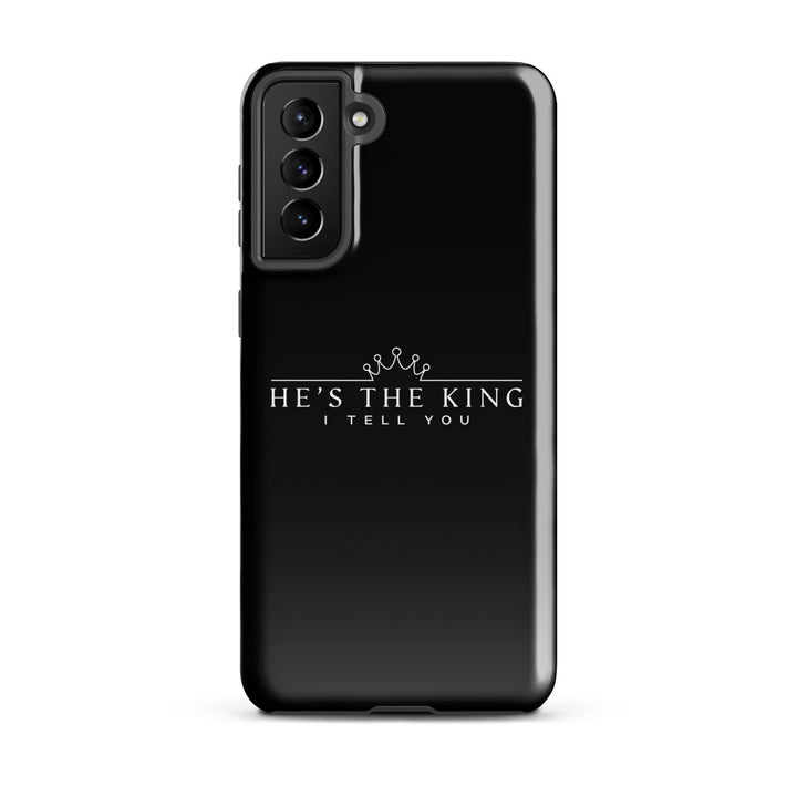 Christian Phone Case He's The King Black for Samsung® Samsung® Phone Cases Glossy Samsung Galaxy S21 Plus 