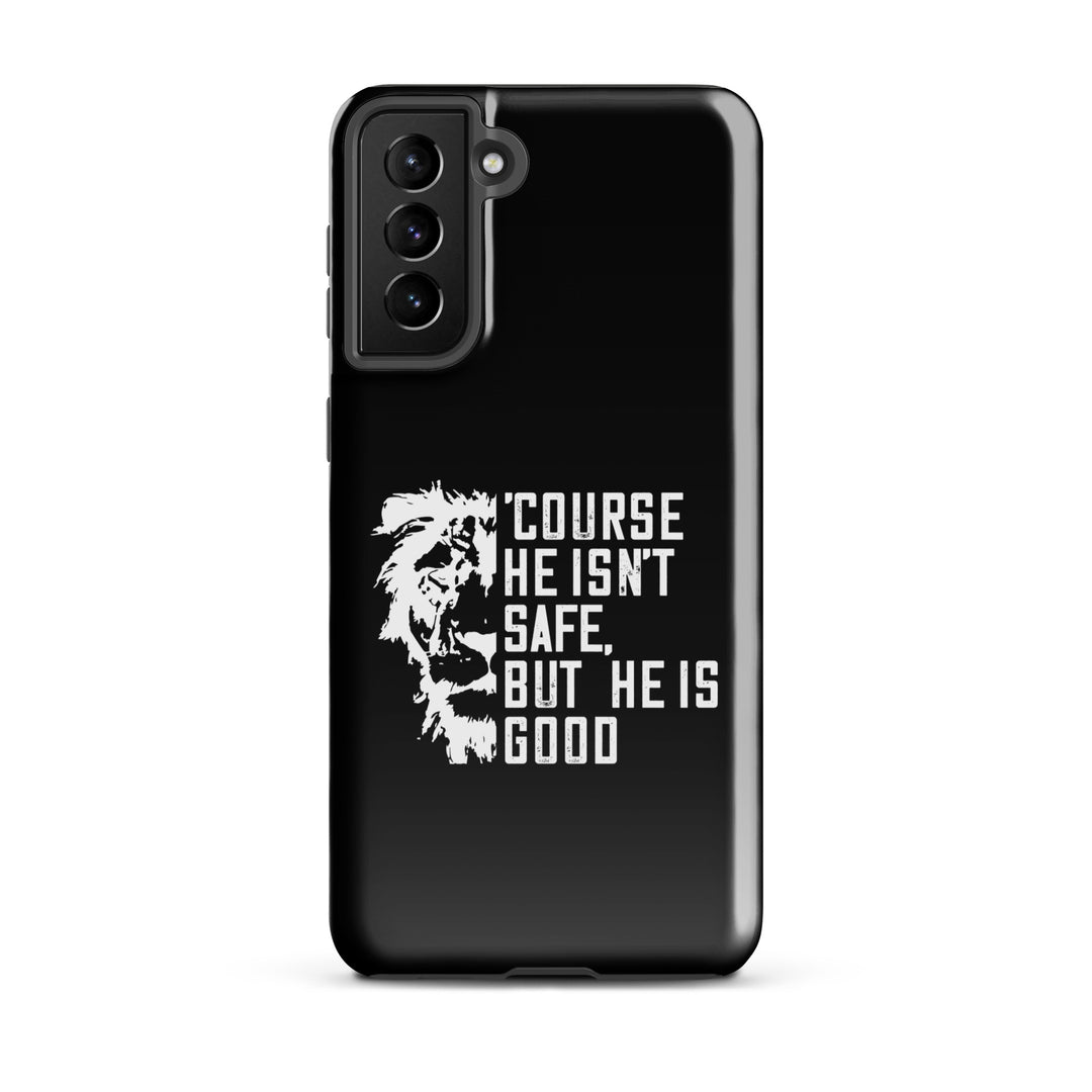 Christian Phone Case Christian Phone 'Course He Isn't Safe Black for Samsung® Samsung® Phone Cases Glossy Samsung Galaxy S21 Plus 