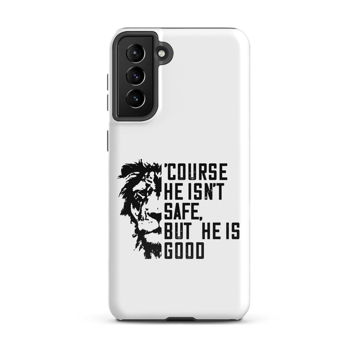 Christian Phone Case 'Course He Isn't Safe White for Samsung® Samsung® Phone Cases Glossy Samsung Galaxy S21 Plus 