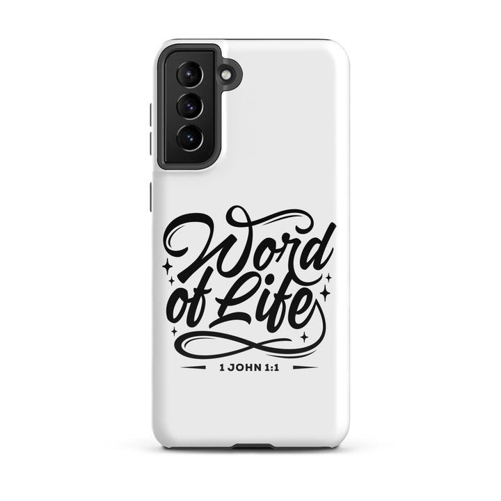 Christian Phone Case Word of Life White for Samsung® Samsung® Phone Cases Glossy Samsung Galaxy S21 Plus 