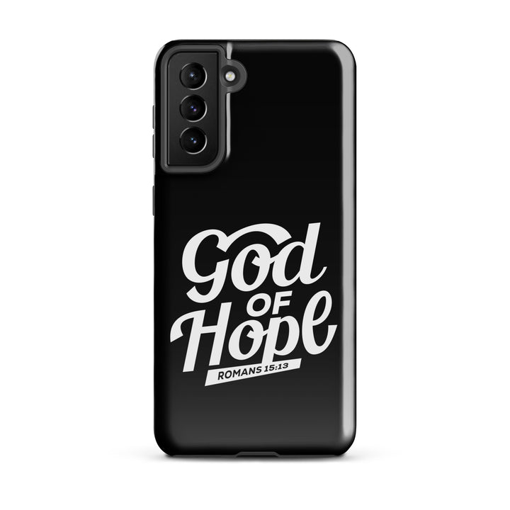 Christian Phone Case God of Hope Black for Samsung® Samsung® Phone Cases Glossy Samsung Galaxy S21 Plus 