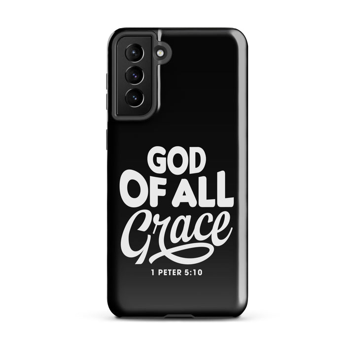 Christian Phone Case God of All Grace Black for Samsung® Samsung® Phone Cases Glossy Samsung Galaxy S21 Plus 