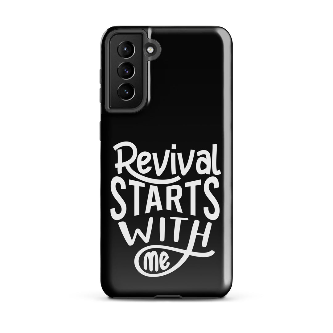 Christian Phone Case Revival Starts With Me Black for Samsung® Samsung® Phone Cases Glossy Samsung Galaxy S21 Plus 